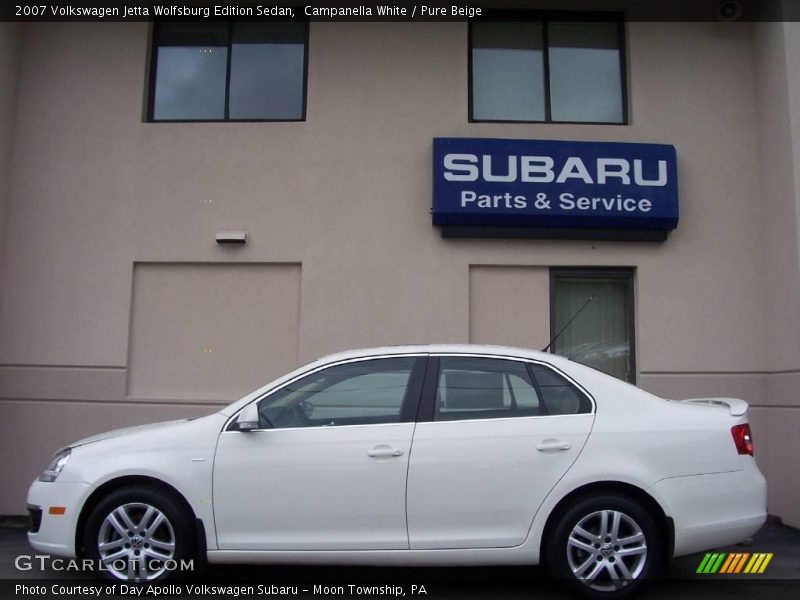 Campanella White / Pure Beige 2007 Volkswagen Jetta Wolfsburg Edition Sedan