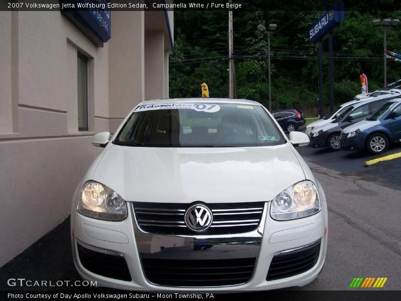 Campanella White / Pure Beige 2007 Volkswagen Jetta Wolfsburg Edition Sedan