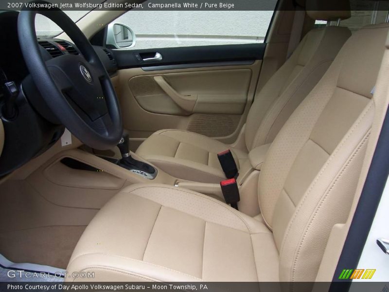 Campanella White / Pure Beige 2007 Volkswagen Jetta Wolfsburg Edition Sedan