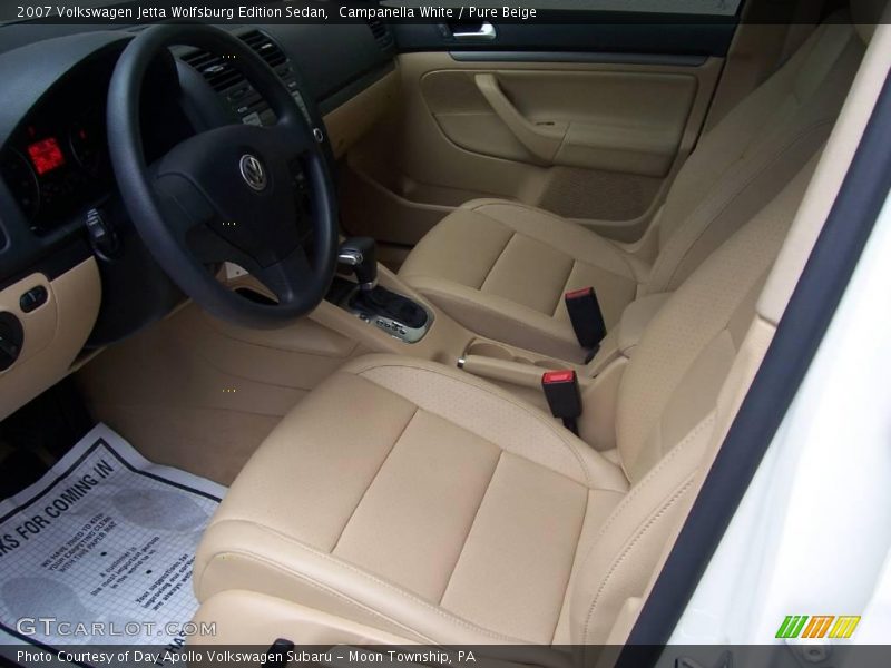 Campanella White / Pure Beige 2007 Volkswagen Jetta Wolfsburg Edition Sedan