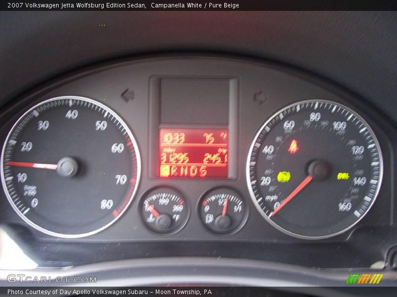 Campanella White / Pure Beige 2007 Volkswagen Jetta Wolfsburg Edition Sedan