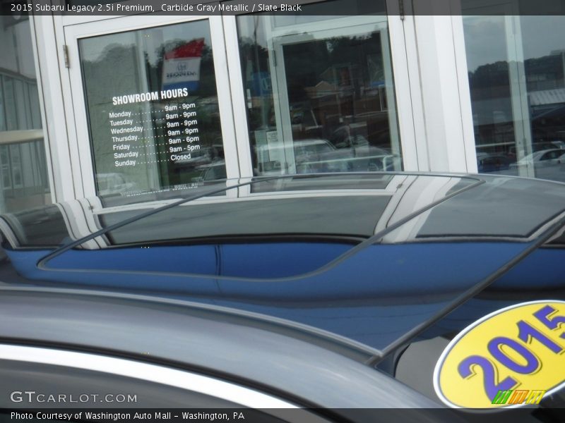 Carbide Gray Metallic / Slate Black 2015 Subaru Legacy 2.5i Premium