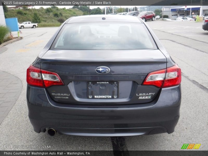 Carbide Gray Metallic / Slate Black 2015 Subaru Legacy 2.5i Premium