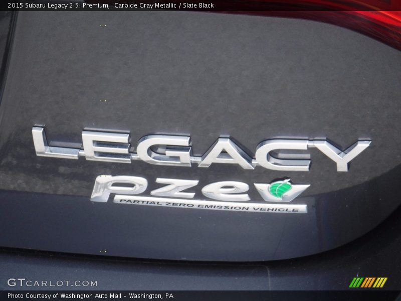 Carbide Gray Metallic / Slate Black 2015 Subaru Legacy 2.5i Premium