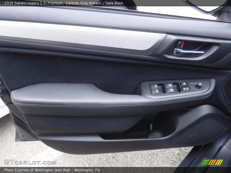 Carbide Gray Metallic / Slate Black 2015 Subaru Legacy 2.5i Premium