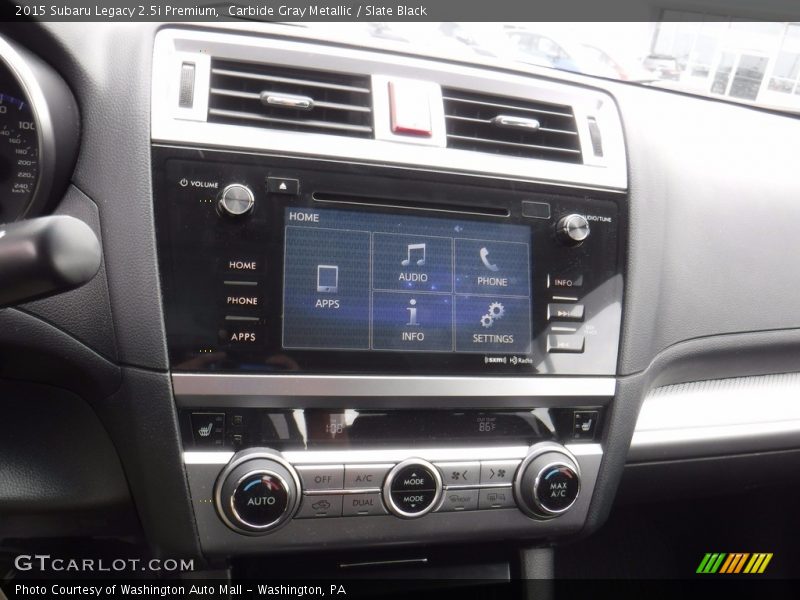 Carbide Gray Metallic / Slate Black 2015 Subaru Legacy 2.5i Premium