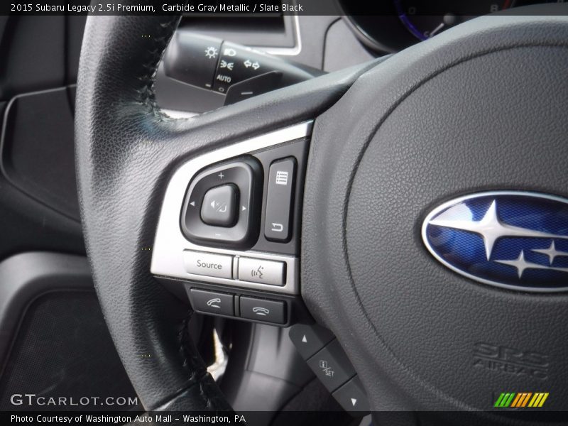 Carbide Gray Metallic / Slate Black 2015 Subaru Legacy 2.5i Premium