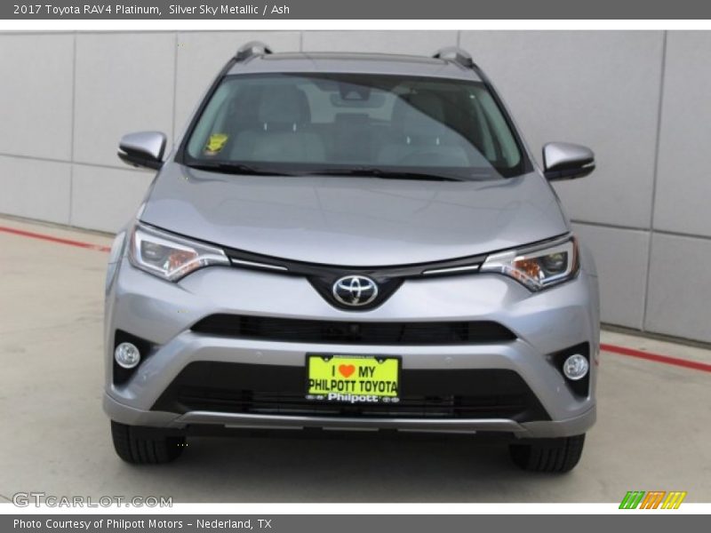 Silver Sky Metallic / Ash 2017 Toyota RAV4 Platinum