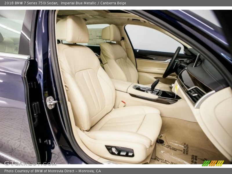 Imperial Blue Metallic / Canberra Beige 2018 BMW 7 Series 750i Sedan