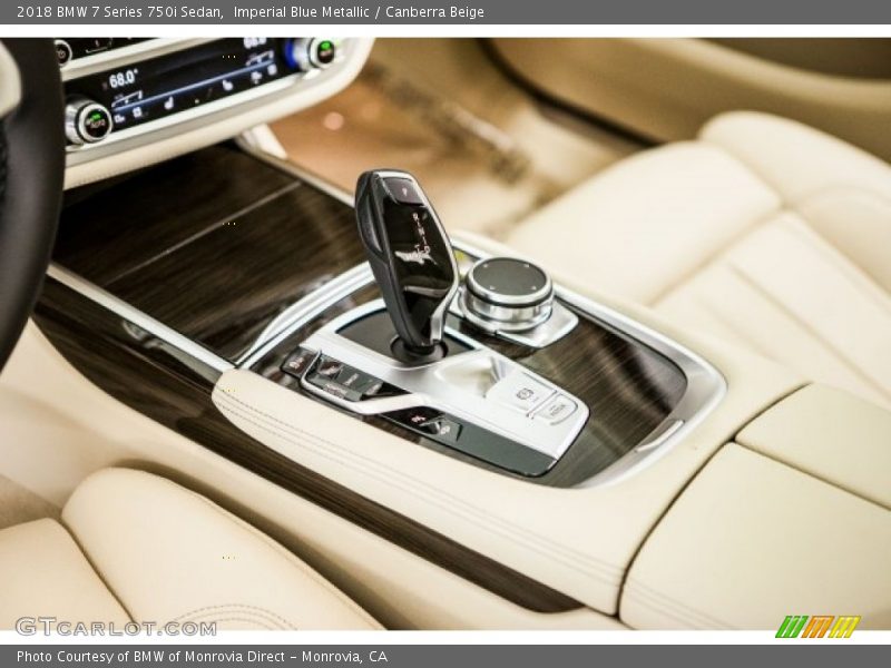 Imperial Blue Metallic / Canberra Beige 2018 BMW 7 Series 750i Sedan