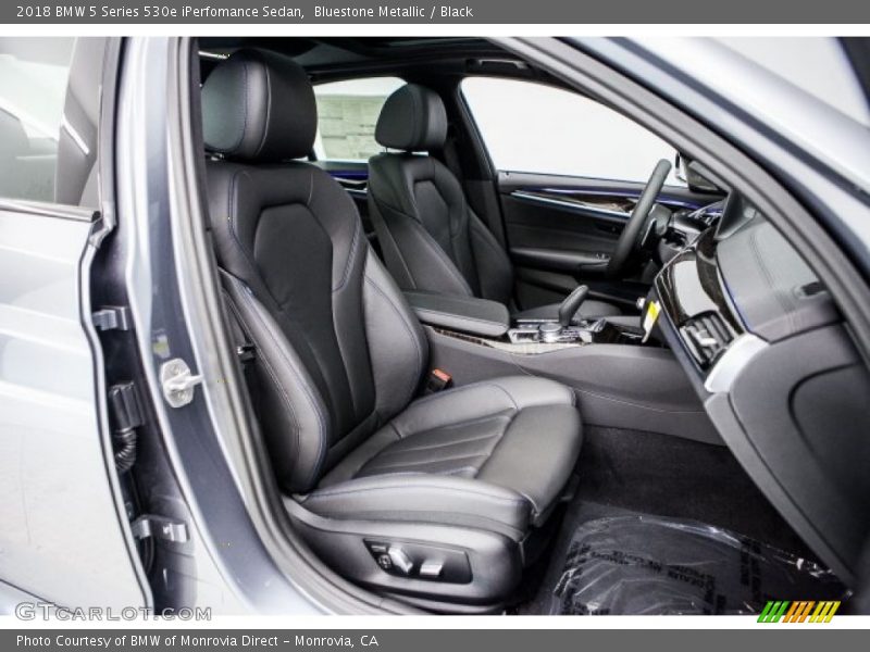 Bluestone Metallic / Black 2018 BMW 5 Series 530e iPerfomance Sedan