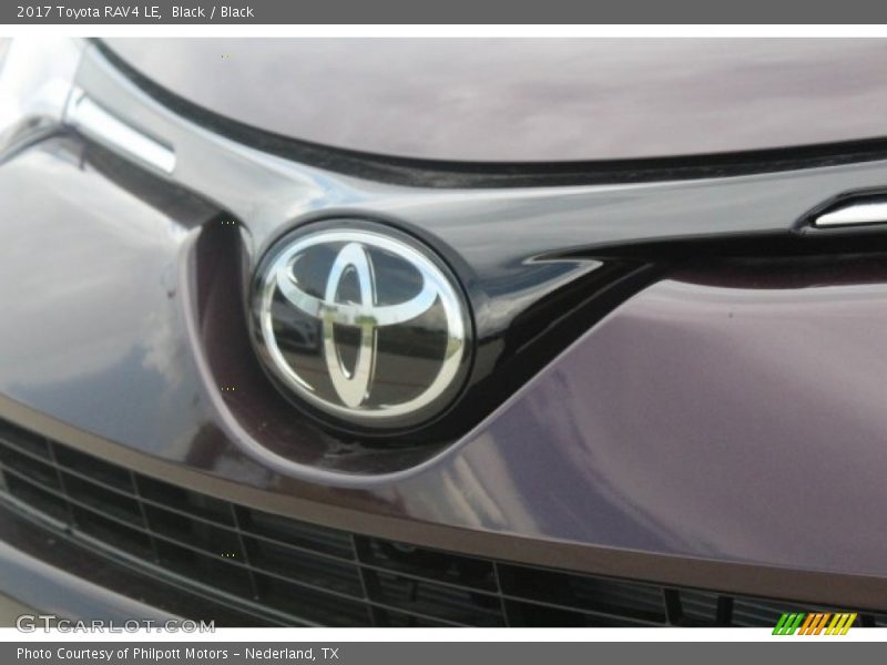 Black / Black 2017 Toyota RAV4 LE