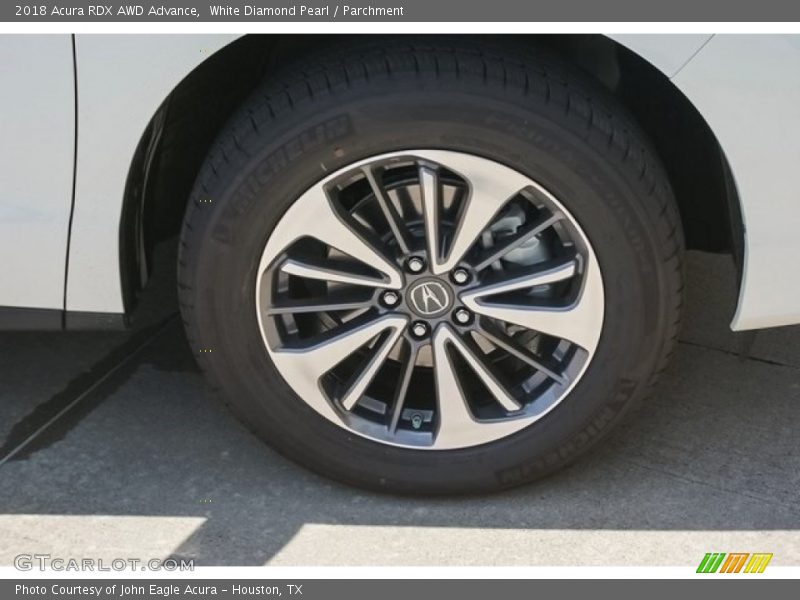 White Diamond Pearl / Parchment 2018 Acura RDX AWD Advance