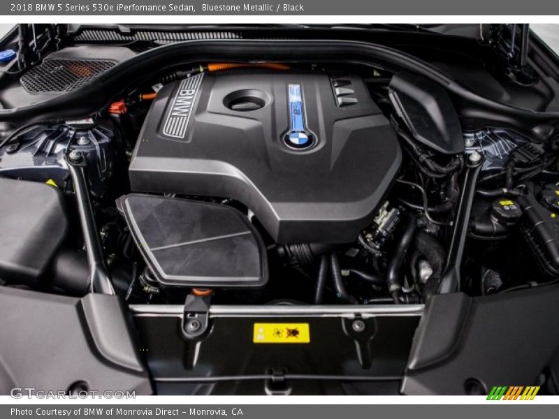 Bluestone Metallic / Black 2018 BMW 5 Series 530e iPerfomance Sedan