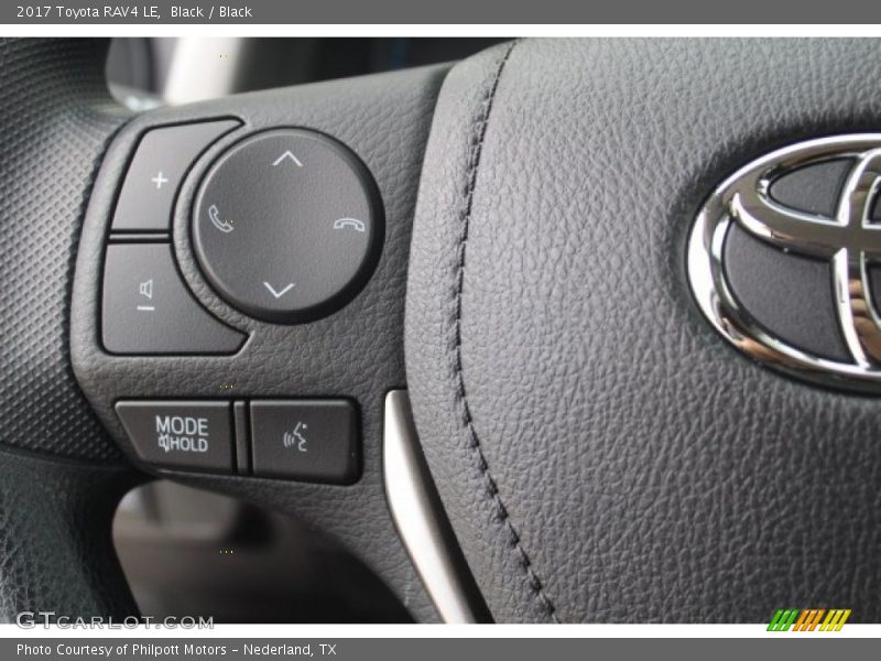 Black / Black 2017 Toyota RAV4 LE