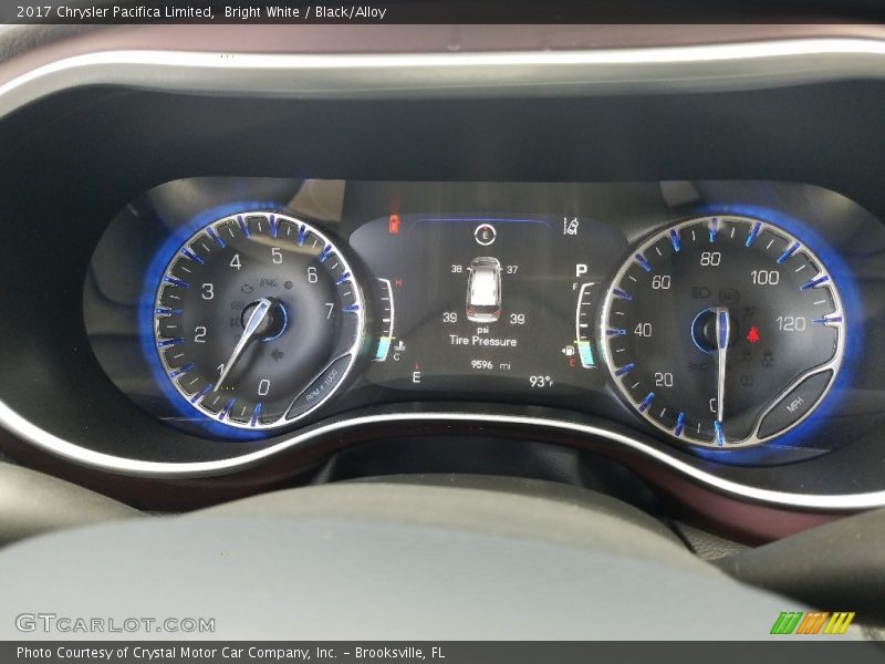 Bright White / Black/Alloy 2017 Chrysler Pacifica Limited