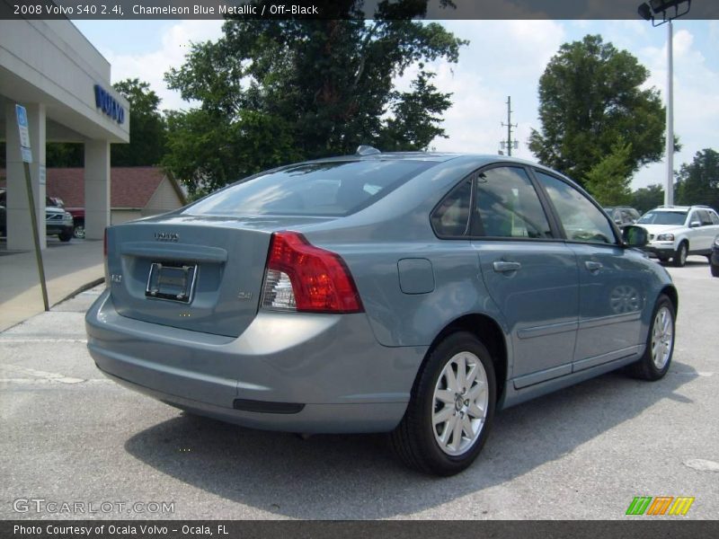 Chameleon Blue Metallic / Off-Black 2008 Volvo S40 2.4i