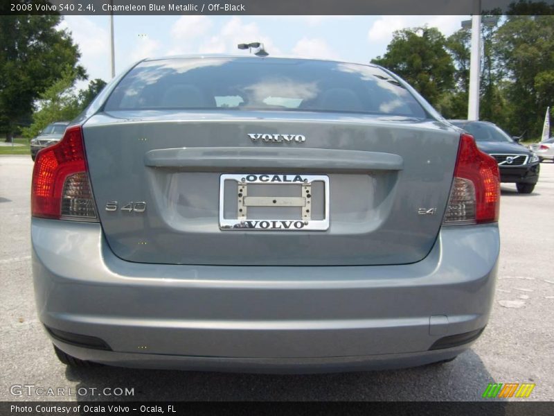 Chameleon Blue Metallic / Off-Black 2008 Volvo S40 2.4i