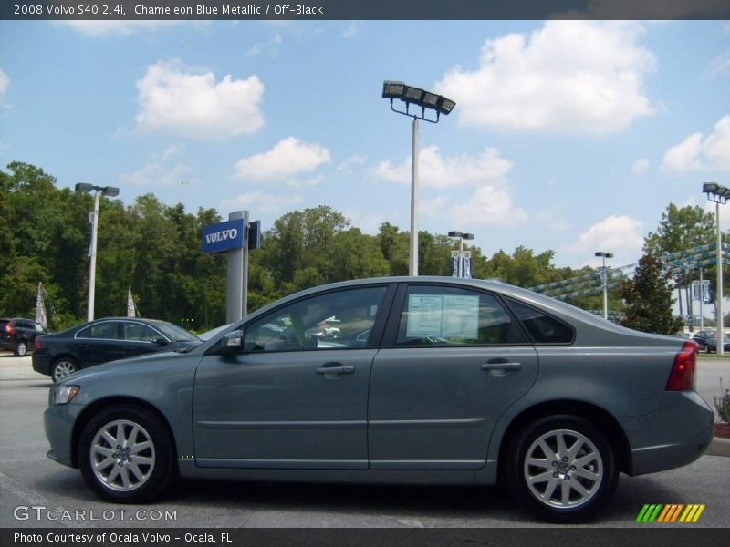Chameleon Blue Metallic / Off-Black 2008 Volvo S40 2.4i