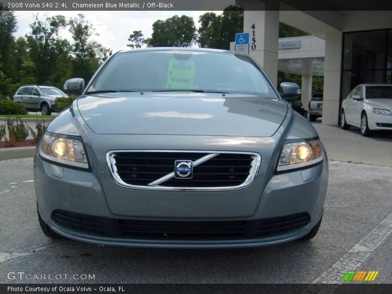 Chameleon Blue Metallic / Off-Black 2008 Volvo S40 2.4i