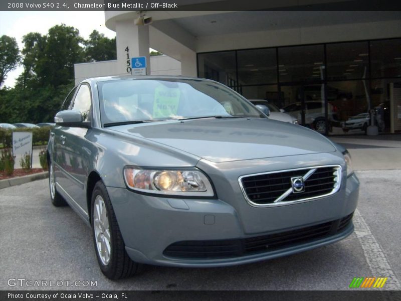Chameleon Blue Metallic / Off-Black 2008 Volvo S40 2.4i