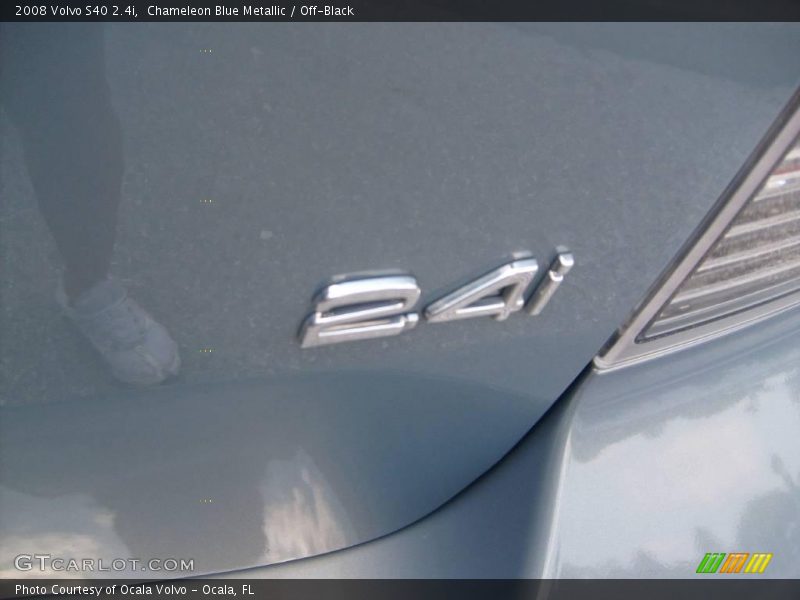 Chameleon Blue Metallic / Off-Black 2008 Volvo S40 2.4i