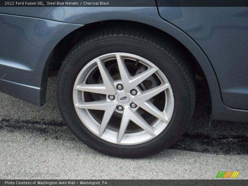 Steel Blue Metallic / Charcoal Black 2012 Ford Fusion SEL