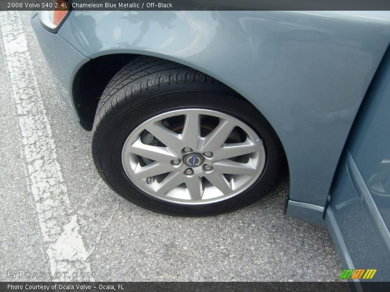 Chameleon Blue Metallic / Off-Black 2008 Volvo S40 2.4i