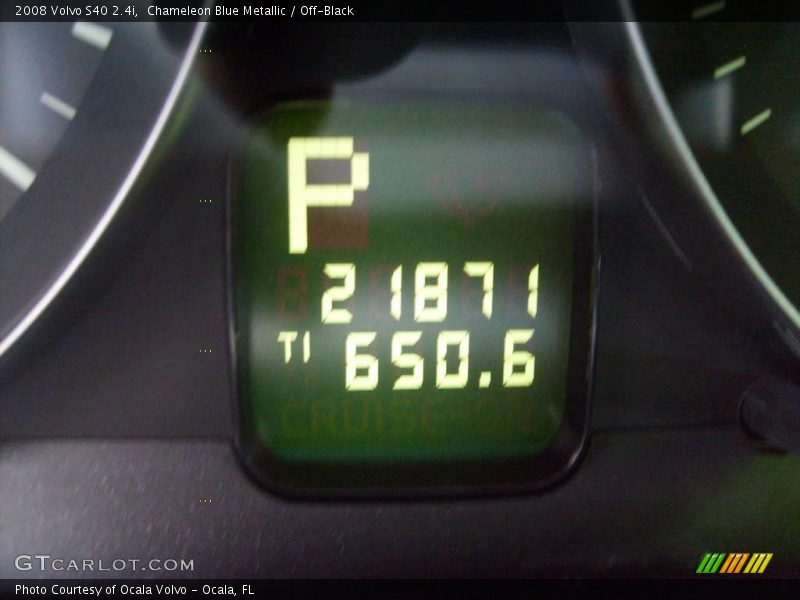 Chameleon Blue Metallic / Off-Black 2008 Volvo S40 2.4i