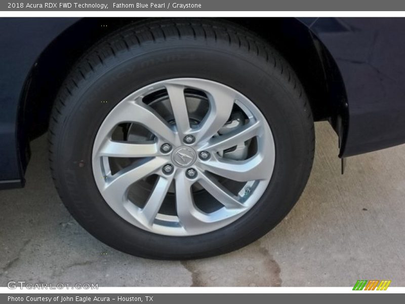 Fathom Blue Pearl / Graystone 2018 Acura RDX FWD Technology
