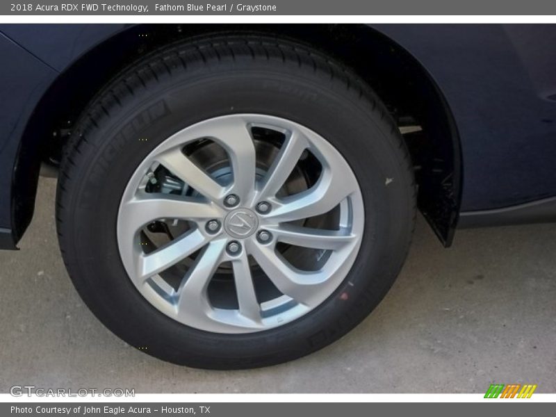 Fathom Blue Pearl / Graystone 2018 Acura RDX FWD Technology