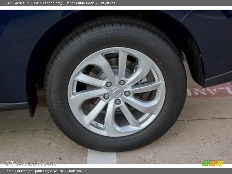 Fathom Blue Pearl / Graystone 2018 Acura RDX FWD Technology