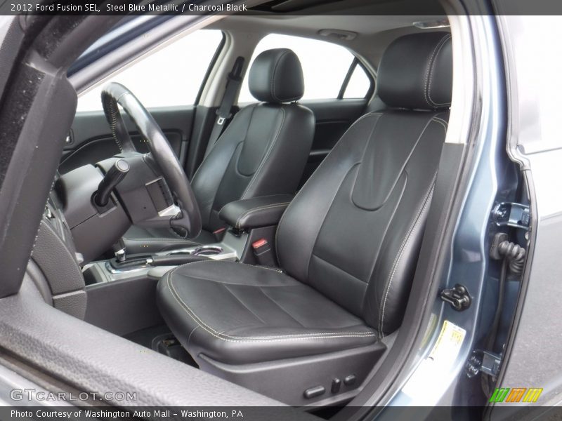 Steel Blue Metallic / Charcoal Black 2012 Ford Fusion SEL