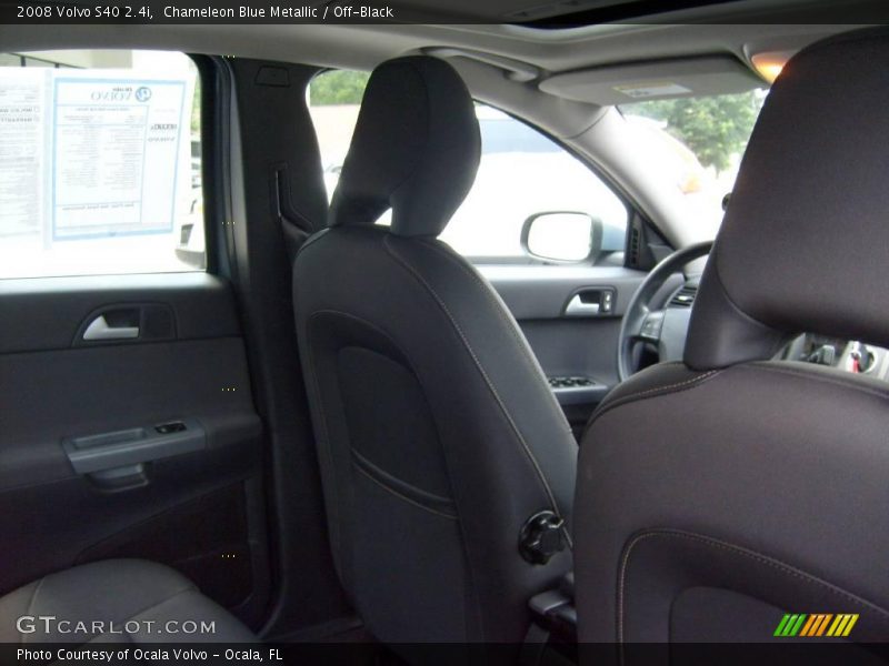 Chameleon Blue Metallic / Off-Black 2008 Volvo S40 2.4i