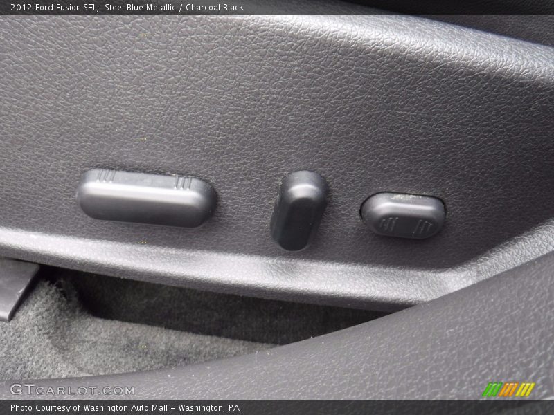 Steel Blue Metallic / Charcoal Black 2012 Ford Fusion SEL