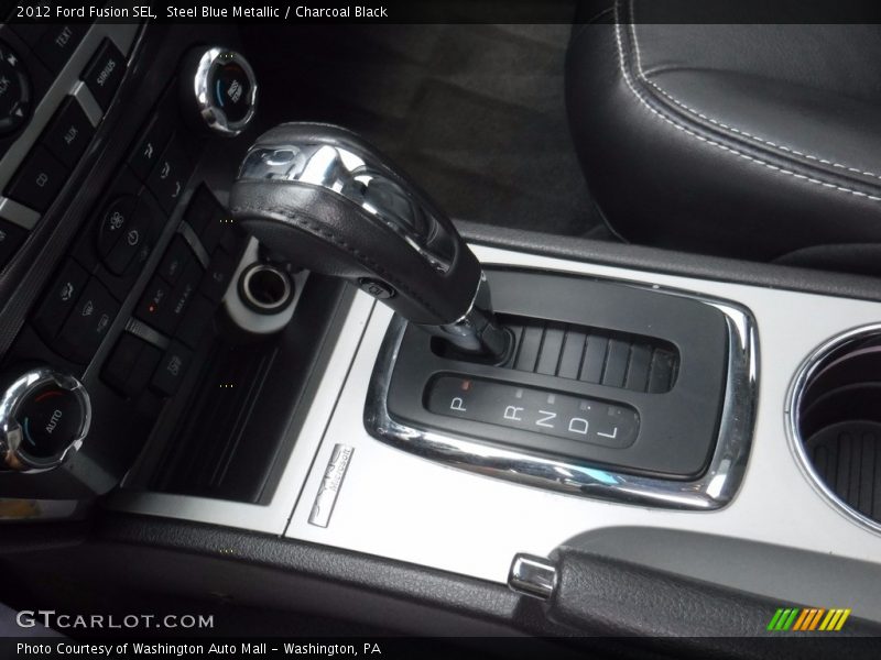 Steel Blue Metallic / Charcoal Black 2012 Ford Fusion SEL