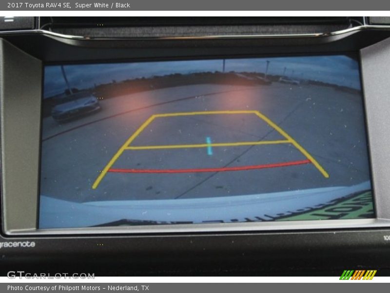 Super White / Black 2017 Toyota RAV4 SE