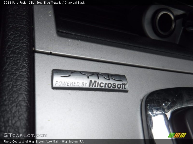 Steel Blue Metallic / Charcoal Black 2012 Ford Fusion SEL