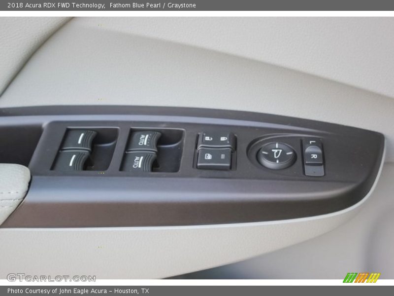 Fathom Blue Pearl / Graystone 2018 Acura RDX FWD Technology