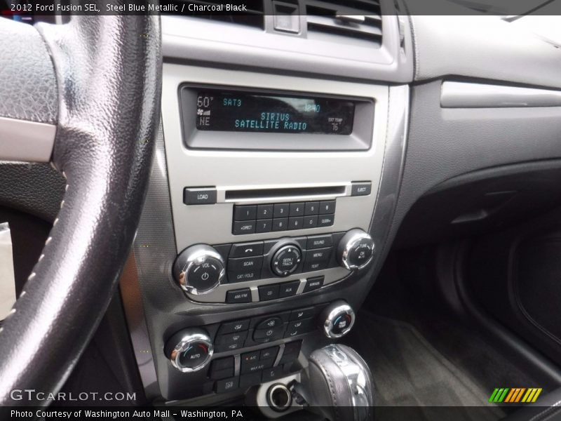 Steel Blue Metallic / Charcoal Black 2012 Ford Fusion SEL