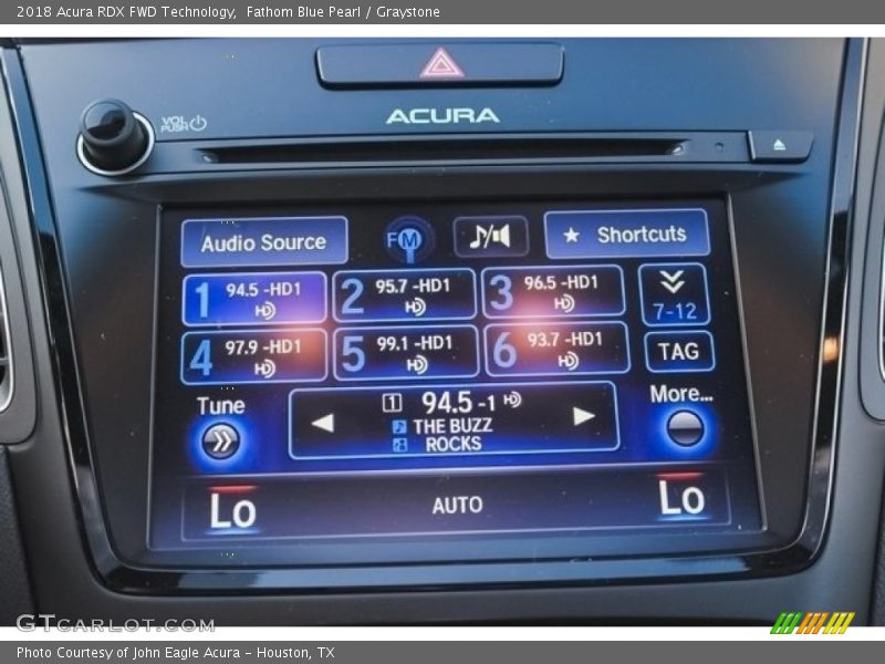 Fathom Blue Pearl / Graystone 2018 Acura RDX FWD Technology