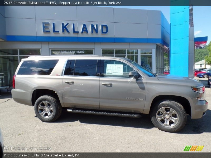 Pepperdust Metallic / Jet Black/Dark Ash 2017 Chevrolet Suburban LT 4WD