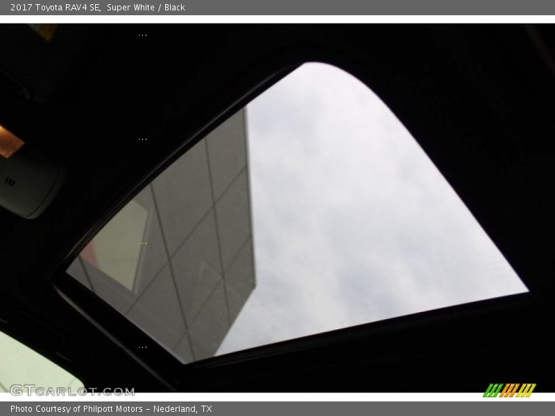 Super White / Black 2017 Toyota RAV4 SE