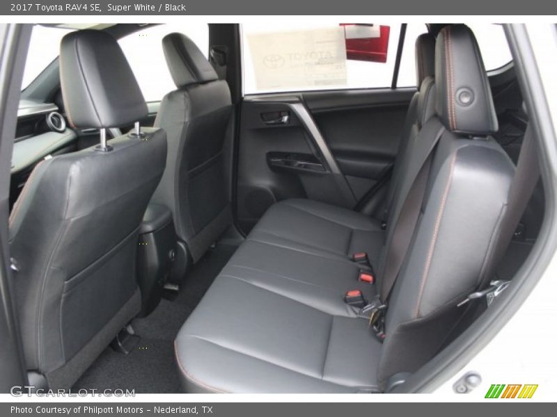 Super White / Black 2017 Toyota RAV4 SE