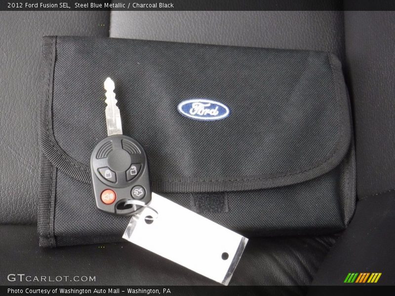 Steel Blue Metallic / Charcoal Black 2012 Ford Fusion SEL