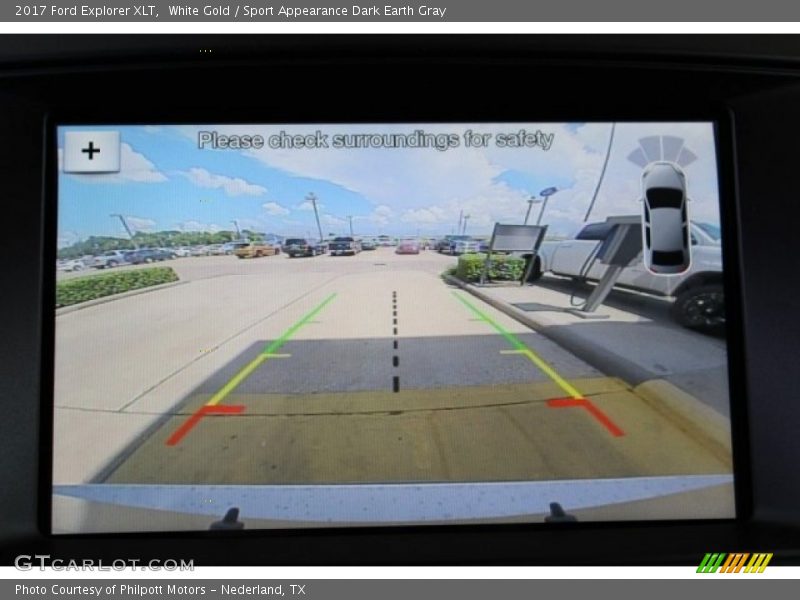 White Gold / Sport Appearance Dark Earth Gray 2017 Ford Explorer XLT