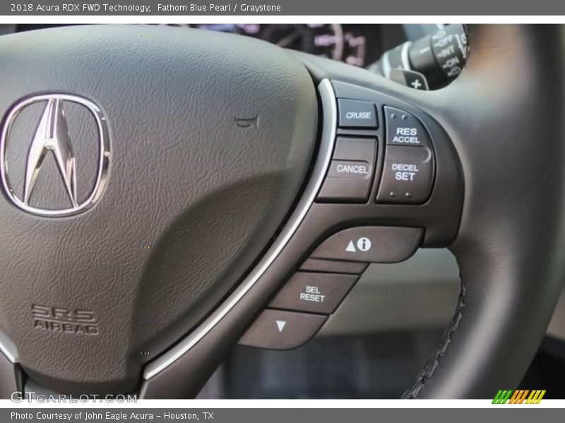 Fathom Blue Pearl / Graystone 2018 Acura RDX FWD Technology