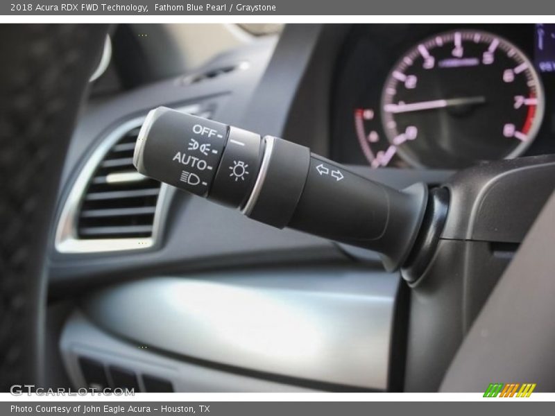 Fathom Blue Pearl / Graystone 2018 Acura RDX FWD Technology