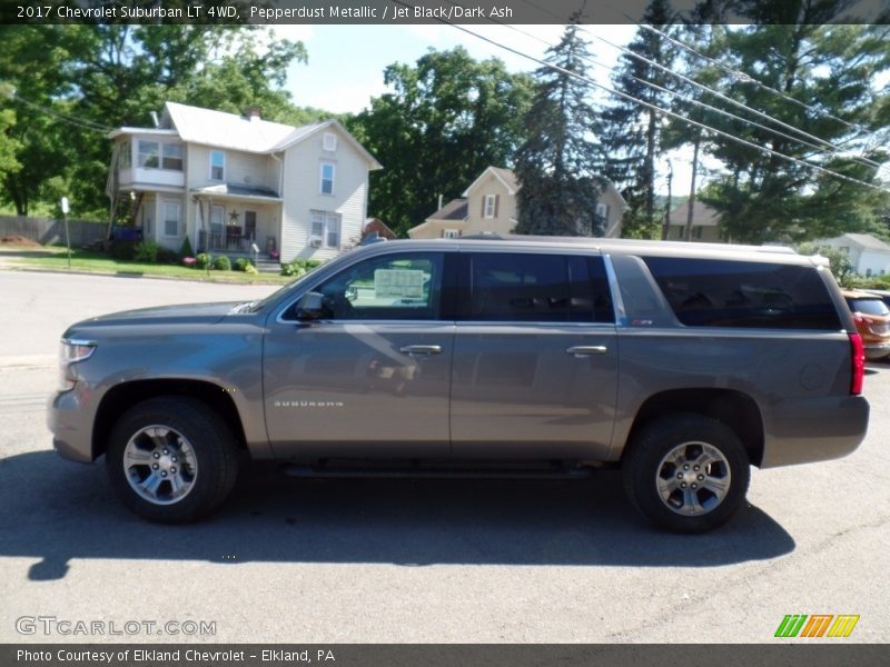Pepperdust Metallic / Jet Black/Dark Ash 2017 Chevrolet Suburban LT 4WD