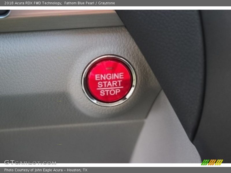 Fathom Blue Pearl / Graystone 2018 Acura RDX FWD Technology